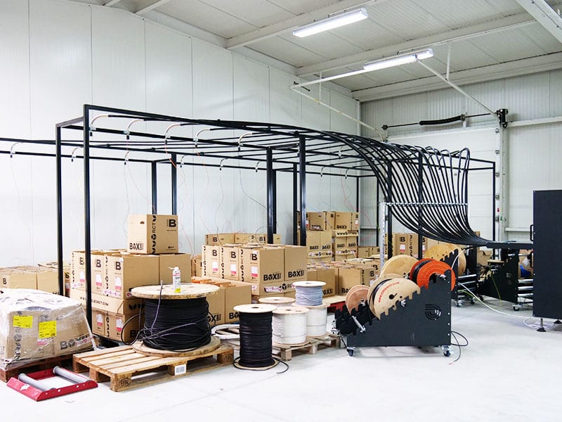 Box Up - Portiques modulaires de dévidage de fûts de fils | Mecaspin