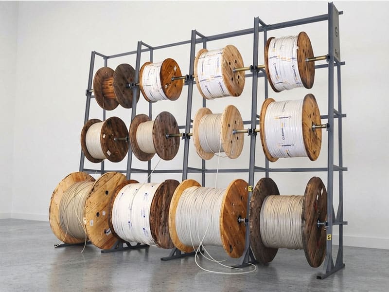 Roll’Rack Mega - Rack fixe de déroulage de tourets grandes dimensions | Mecaspin