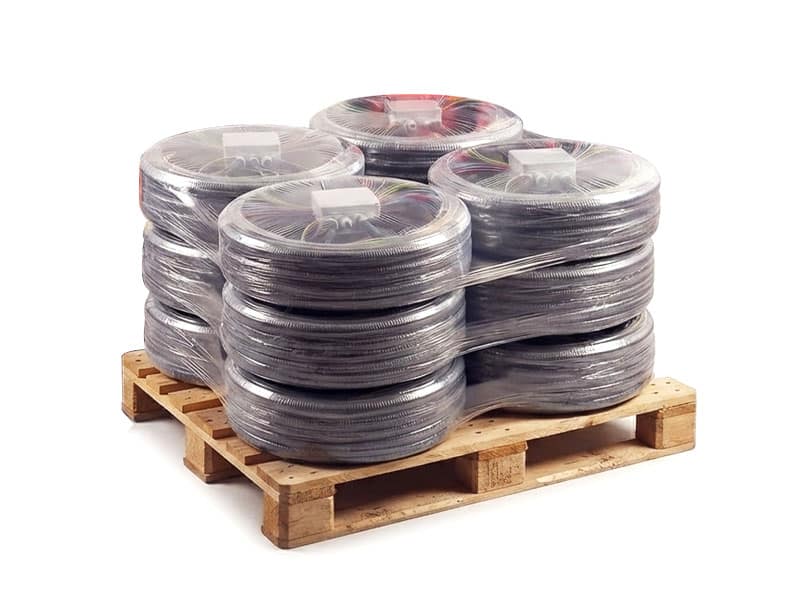 Palette de pieuvres électriques filmées | Mecaspin
